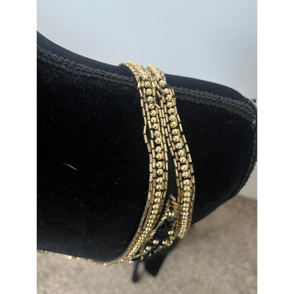 Vintage Rickie Freeman Black and Gold Gown - Size 6 - Picture 12 of 14